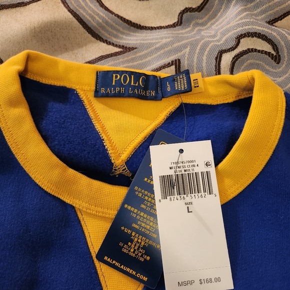 SOLD! $168 Men’s Polo Ralph Lauren "Inspire" Sweatshirt - Sz. Lrg NWT!!! - Picture 6 of 9